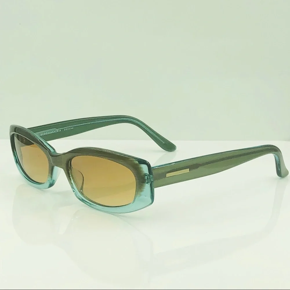 BCBG MAXAZRIA Gray Oval Sunglasses Frames